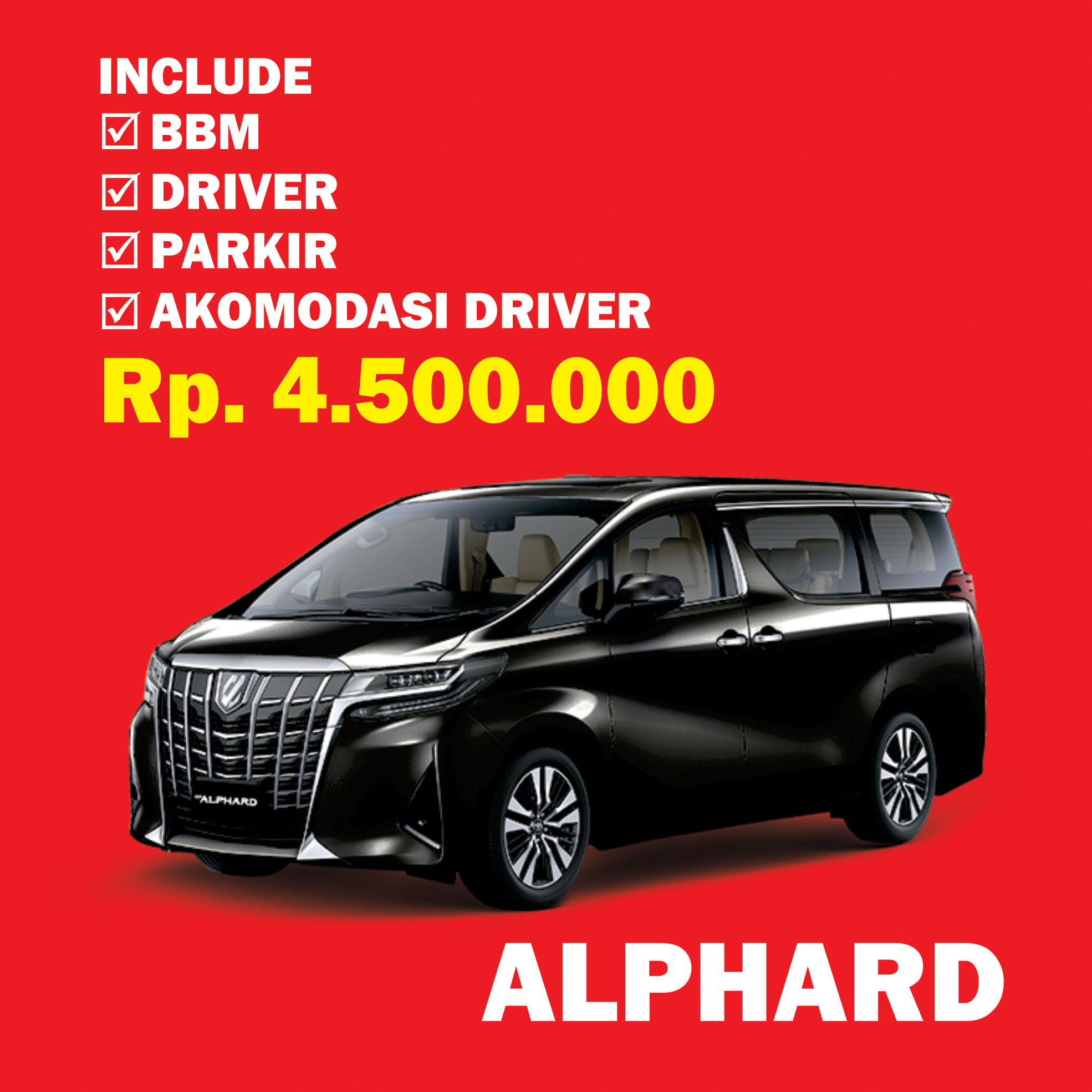 rental mobil alpard lampung